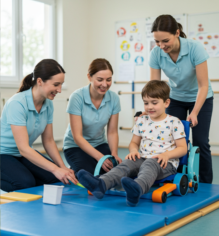 Children receiving therapy